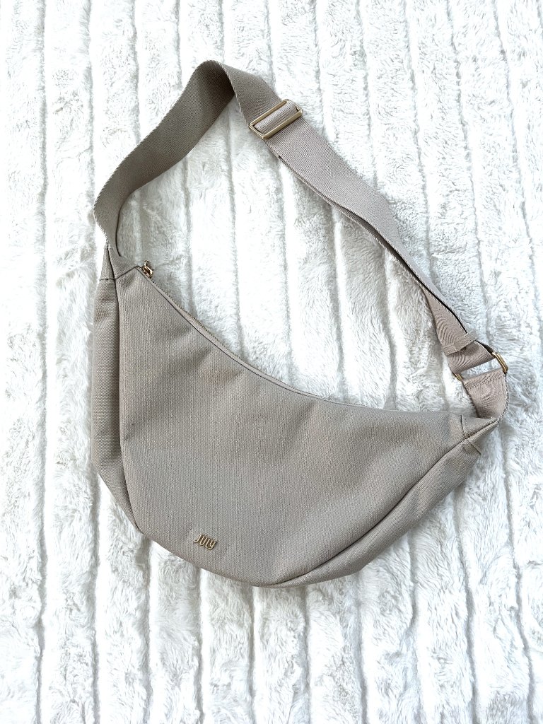 Nwt July Everyday Canvas Limited Edition Crescent Bag (Natural) — image 5 of 8